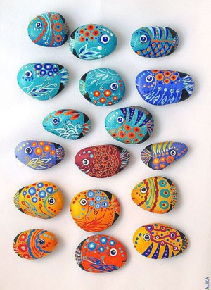 Пёстрые каменные рыбки