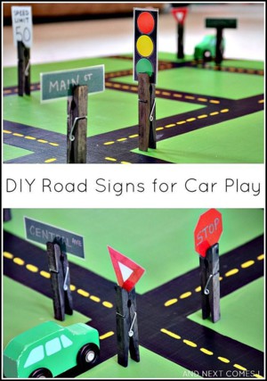 Дорожные знаки из картона