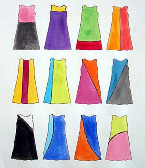 Комбинированные платья
