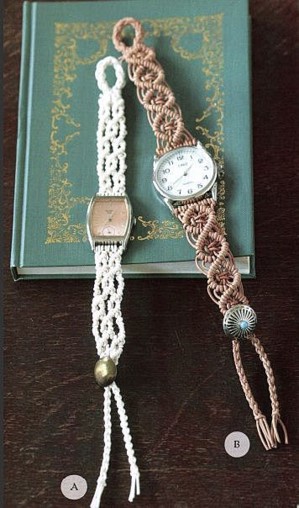 Плетённые браслеты вместо ремешка для часов
